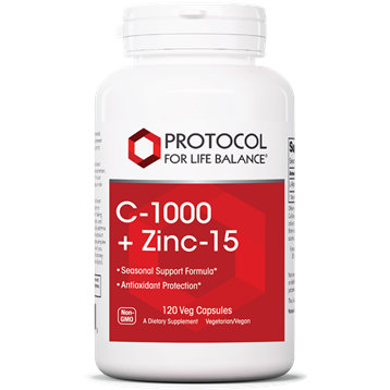 Protocol for Life Balance - C-1000 + Zinc-15 120 vegcaps