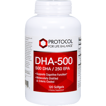 Protocol for Life Balance - DHA-500 (500 DHA/250 EPA) 120 softgels