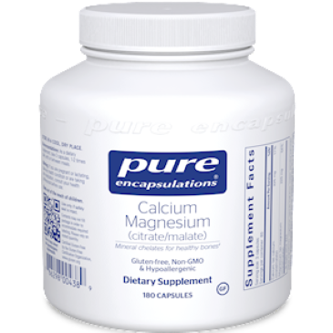 Pure Encapsulations - Cal/Mag Citrate Malate 180 vcaps