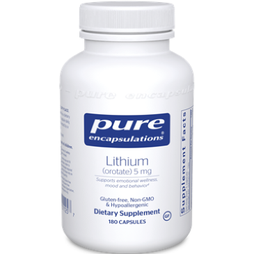 Pure Encapsulations - Lithium (orotate) 5 mg 180 vcaps