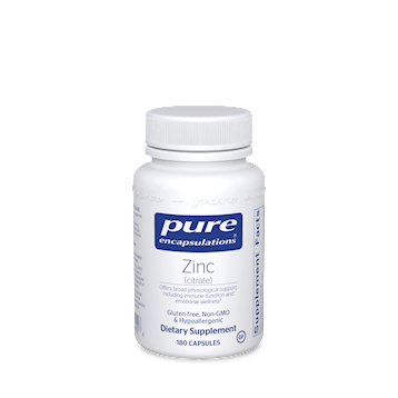 Pure Encapsulations - Zinc (citrate) 180 vcaps