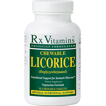 Rx Vitamins - Chewable Licorice DGL 90 tabs