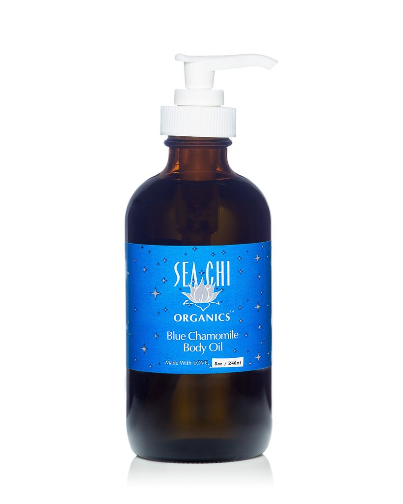 Sea Chi Organics - Moroccan Blue Chamomile Body Oil w/ Organic Jojoba 240ml / 8oz