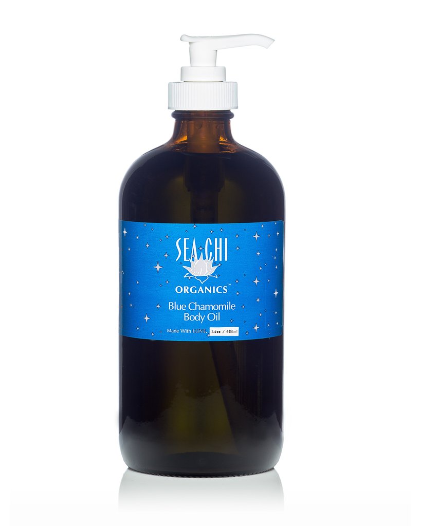 Sea Chi Organics - Moroccan Blue Chamomile Body Oil w/ Organic Jojoba 480ml / 16oz