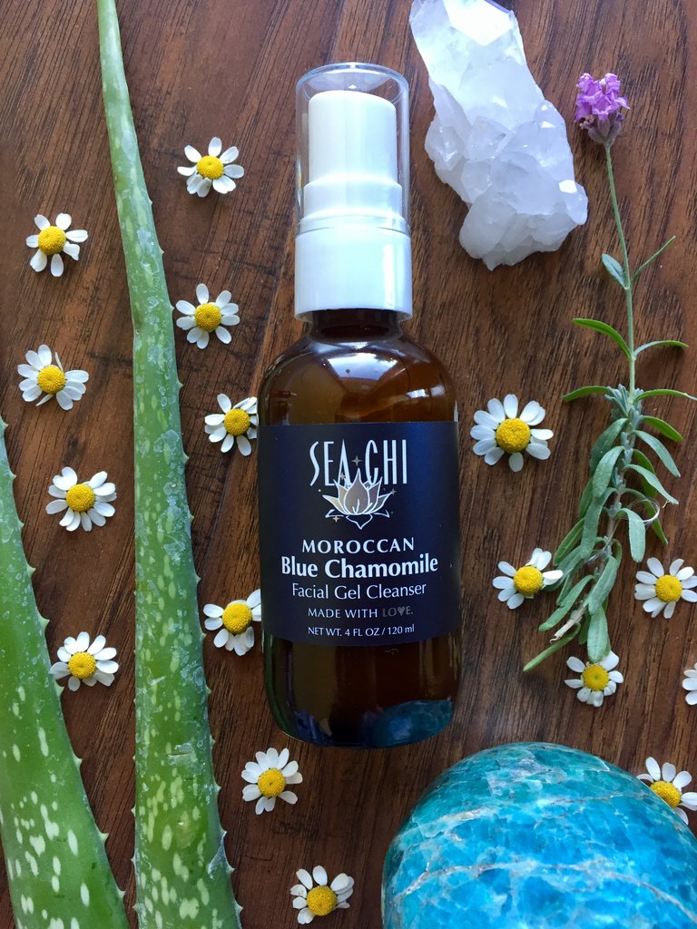 Sea Chi Organics - Moroccan Blue Chamomile Facial Gel Cleanser 120ml / 4oz