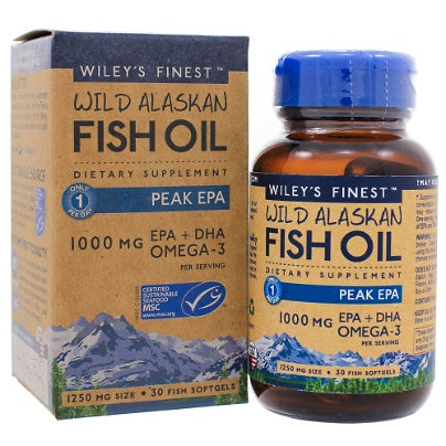 Wileys Finest Fish Oils - Wild Alaskan Peak EPA 60 softgels