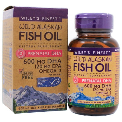 Wileys Finest Fish Oils - Wild Alaskan Prenatal DHA 180 softgels