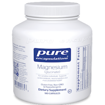 Pure Encapsulations - Magnesium (glycinate) 120 mg 180 vcaps