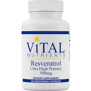 Vital Nutrients - Resveratrol Ultra High Potency 60 vcaps