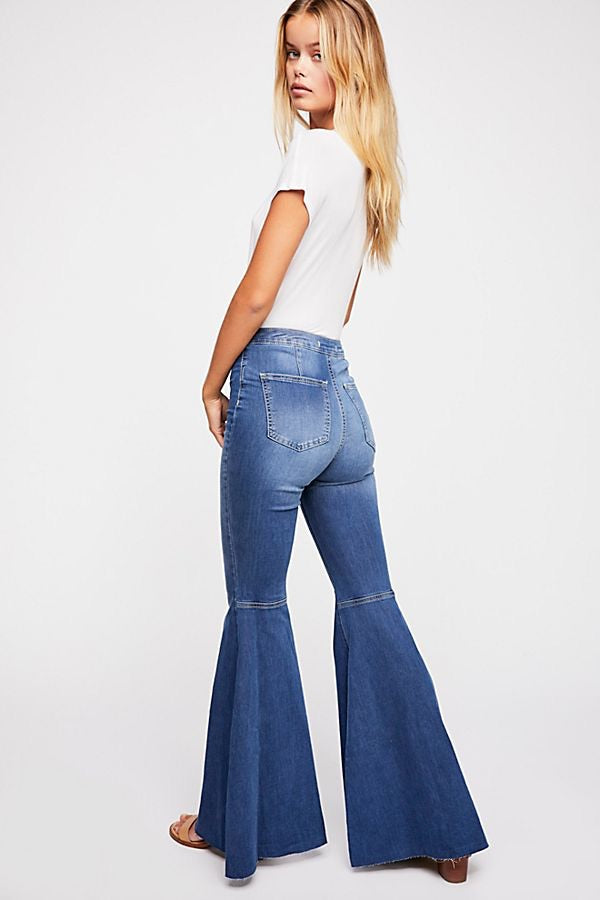 just float on flare jeans