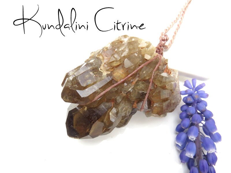 Buy Handmade Natural Irregular Citrine Crystal Raw Gemstone Pendant Necklace,  Silver at Amazon.in