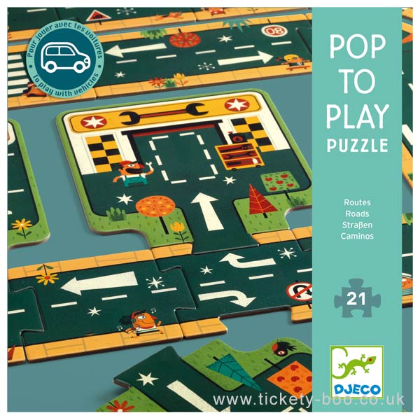 Djeco Pop to Play Puzzle: Roads!
