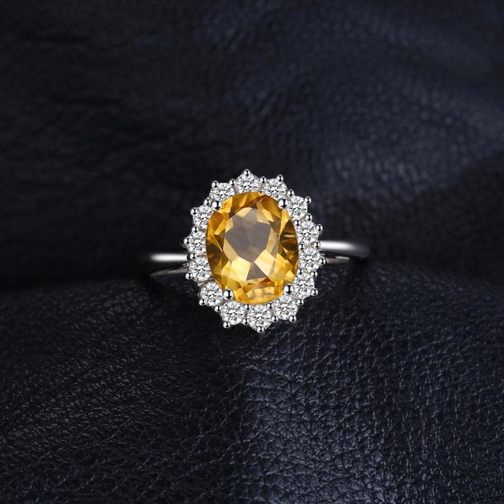 Yellow Gemstone Ring or Citrine Ring