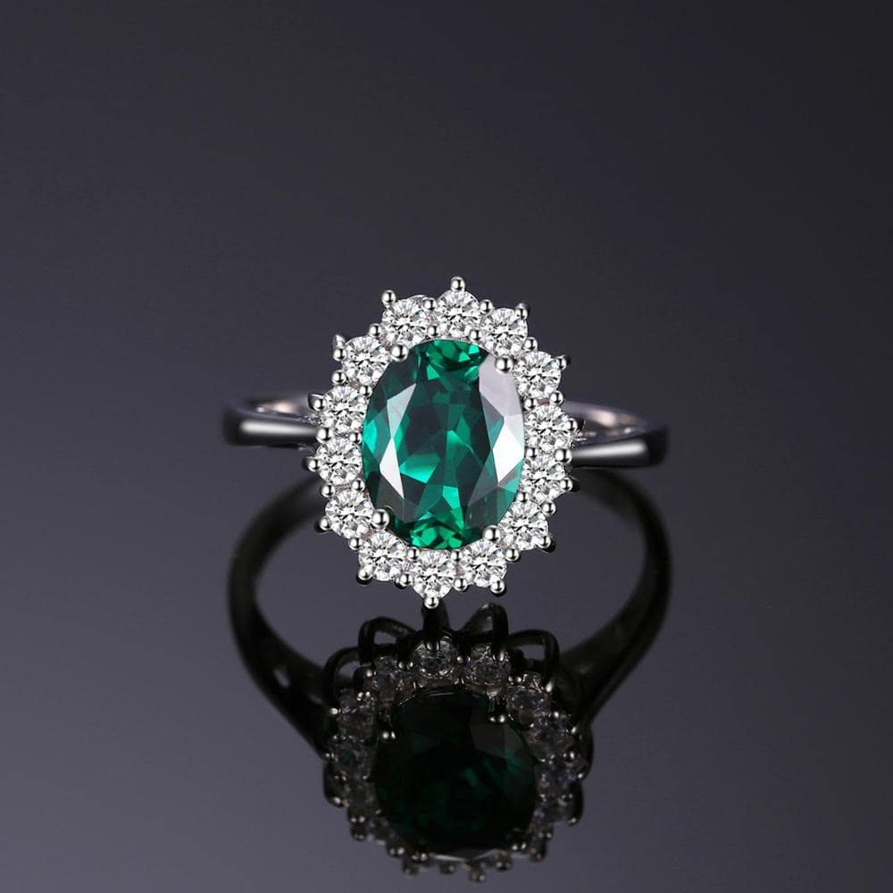 Emerald forlovelsesring