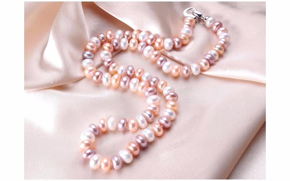 Halskette für Frauen im Perlen-Choker-Halskettenstil