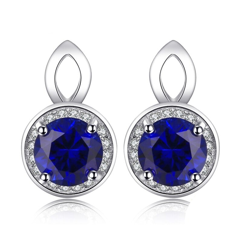 Sapphire and Diamond Earrings