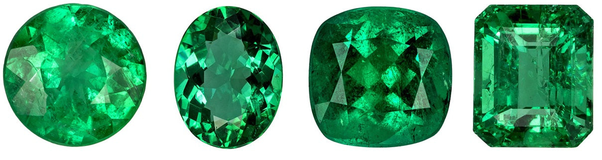 Smaragdsmykker | Emerald Diamond Ring, øreringer og halskjede