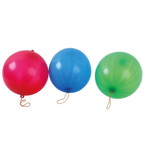 3Ct, 8 Grams Punch Balloons, Assorted Colors