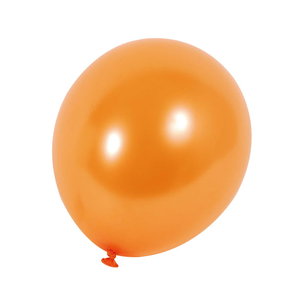 8Pack, 12" Orange Pearlized Balloons