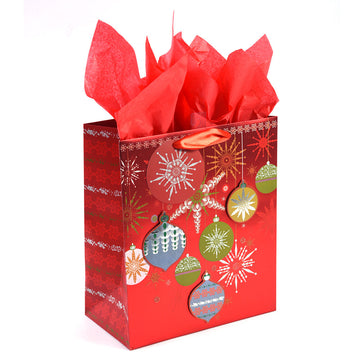 Emmanuel, God With Us - Large Christmas Gift Bag with Tissue Paper