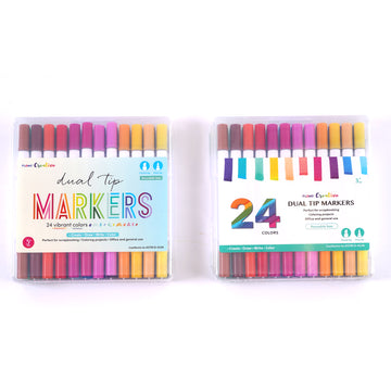 Crawford & Black Dual Tip Coloured Markers: Pack of 24 From 15.00