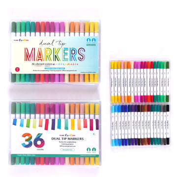 24 Dual Tipped Coloring Markers – Spring and Prince