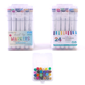 48 Colors Markers for Coloring, Typecho Double Tipped Sketch