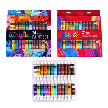 12/24 Colors Acrylic Paint Set Watercolor Pigments Kit Paint - Temu