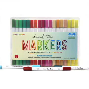 Decoralo Jumbo Markers, Line 4 , Assorted Colours, 12 pc, 1 Tub