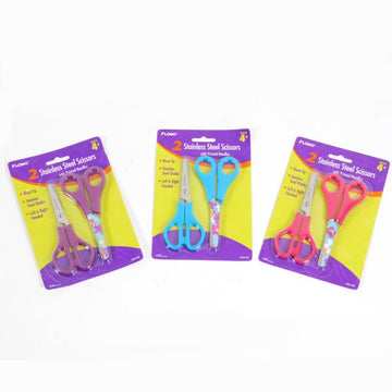 12Pk 5 Scissors, 3 Colors, 2 Assortments