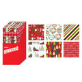 25 Sqft Christmas Happy Holiday Kraft Hot Stamp Gift Wrap, 2 Core, 30