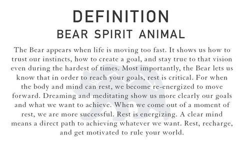 Bear Spirit Animal Definition