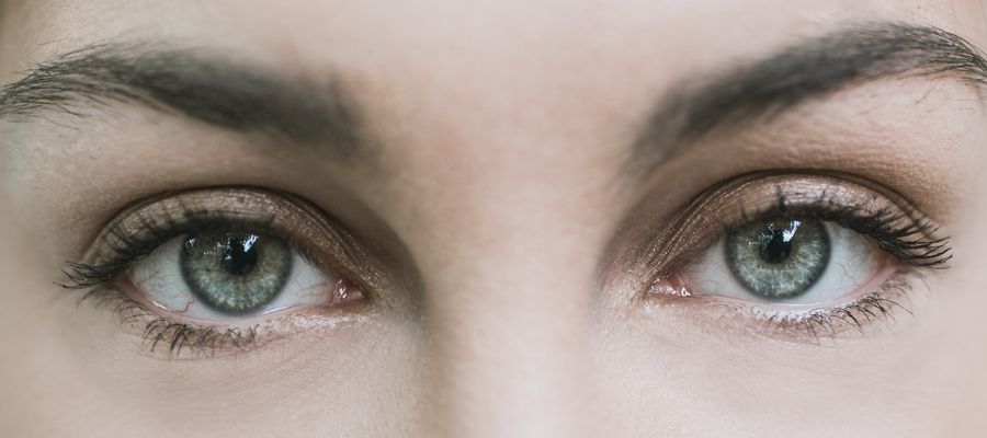 closeup of woman's eyes