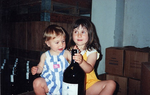 1999-Polly and Rosie introducing at Cantina Ascheri