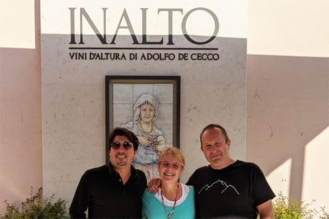 InAlto, Adolfo Cecco, (Emma and Ben Robson, Bat and Bottle) artisan, high altitude wine producer in the Abruzzo makeing wines from Montepulciano, Pecorino and Trebbiano