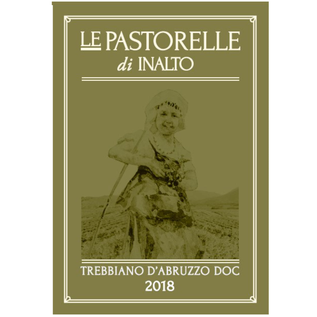 Inalto Le Pastorelle Trebbiano d'Abruzzo the second label of this boutique, high altitude biodynamic wine producer. A fine, dry wine Italian wine made from native grapes including Trebbiano d'Abruzzo