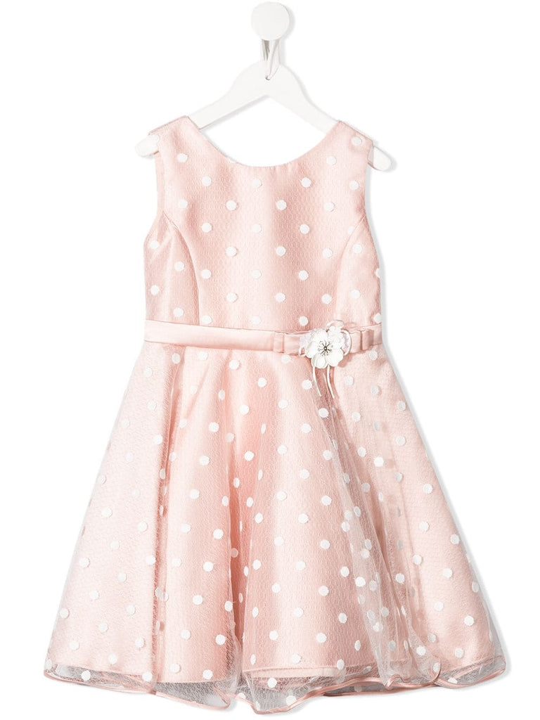 light pink polka dot dress