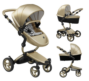 mima gold stroller