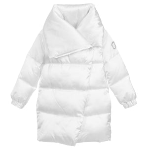 girls white padded coat