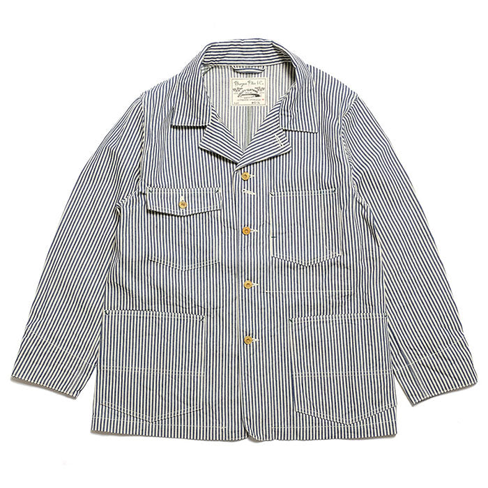 BURGUS PLUS Hickory Stripe Denim Coverall Japan at TEMPO 1184 Valencia ...