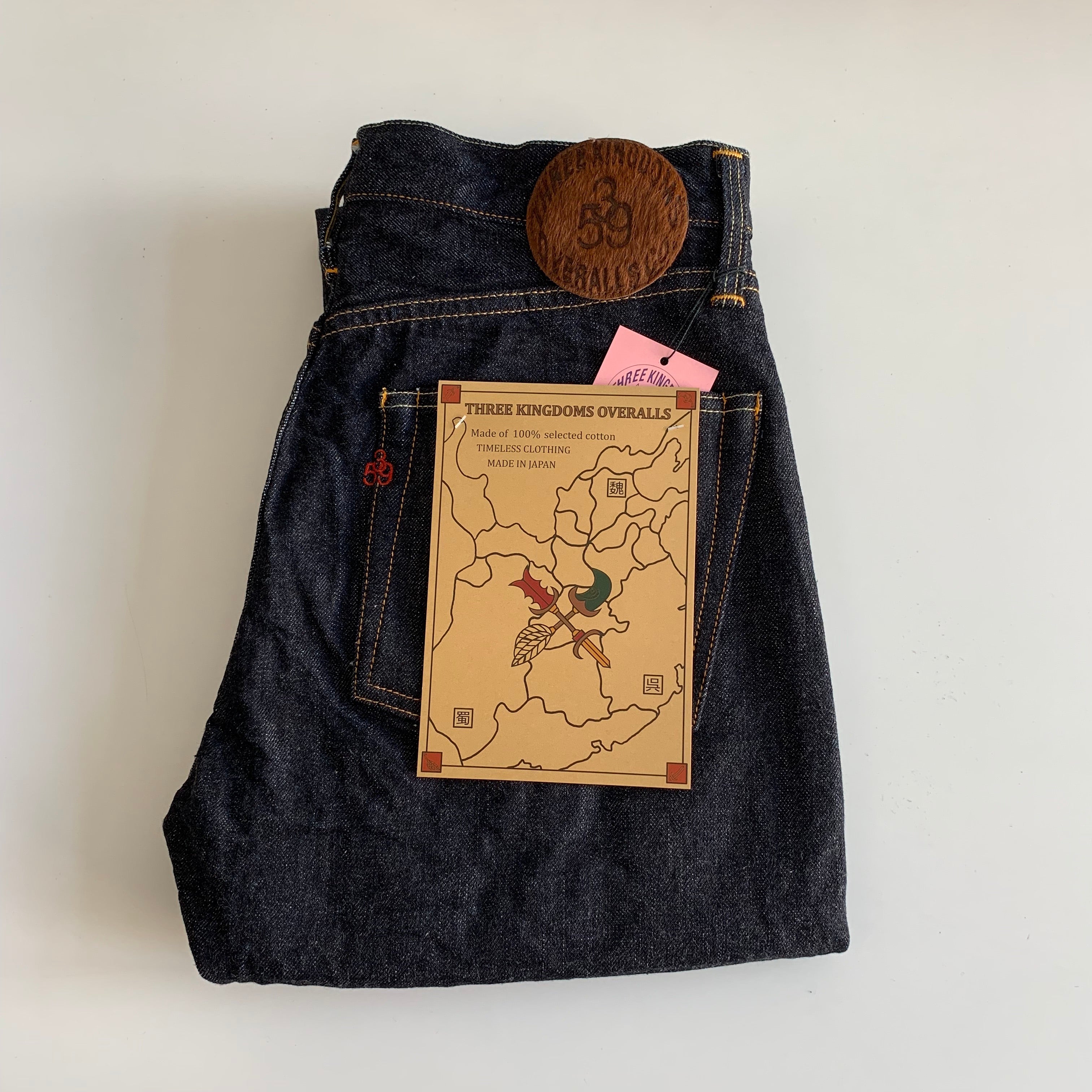 359601 Standard Straight Selvedge Jean Three Kingdoms Overalls - Tempo