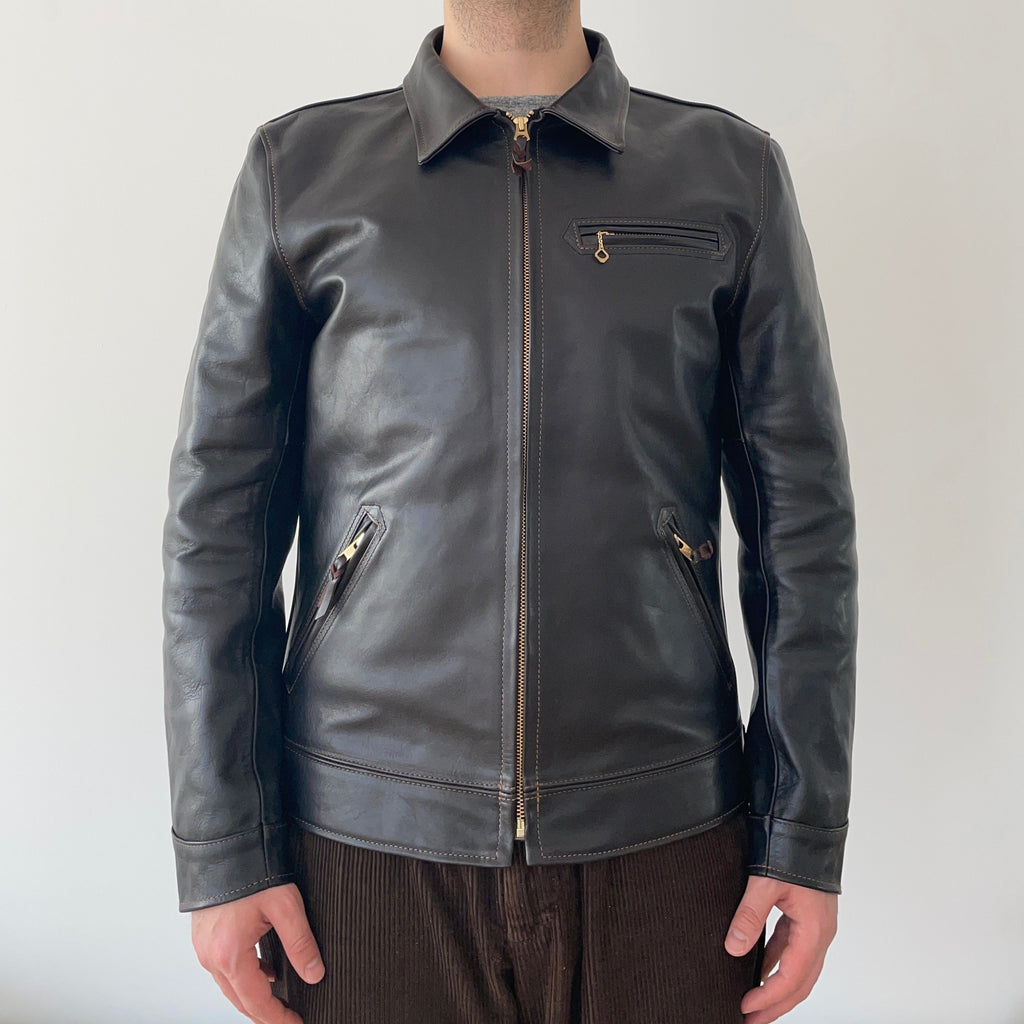 Gold Digger Indigo Dyed Type II Horsehide Jacket – Tempo