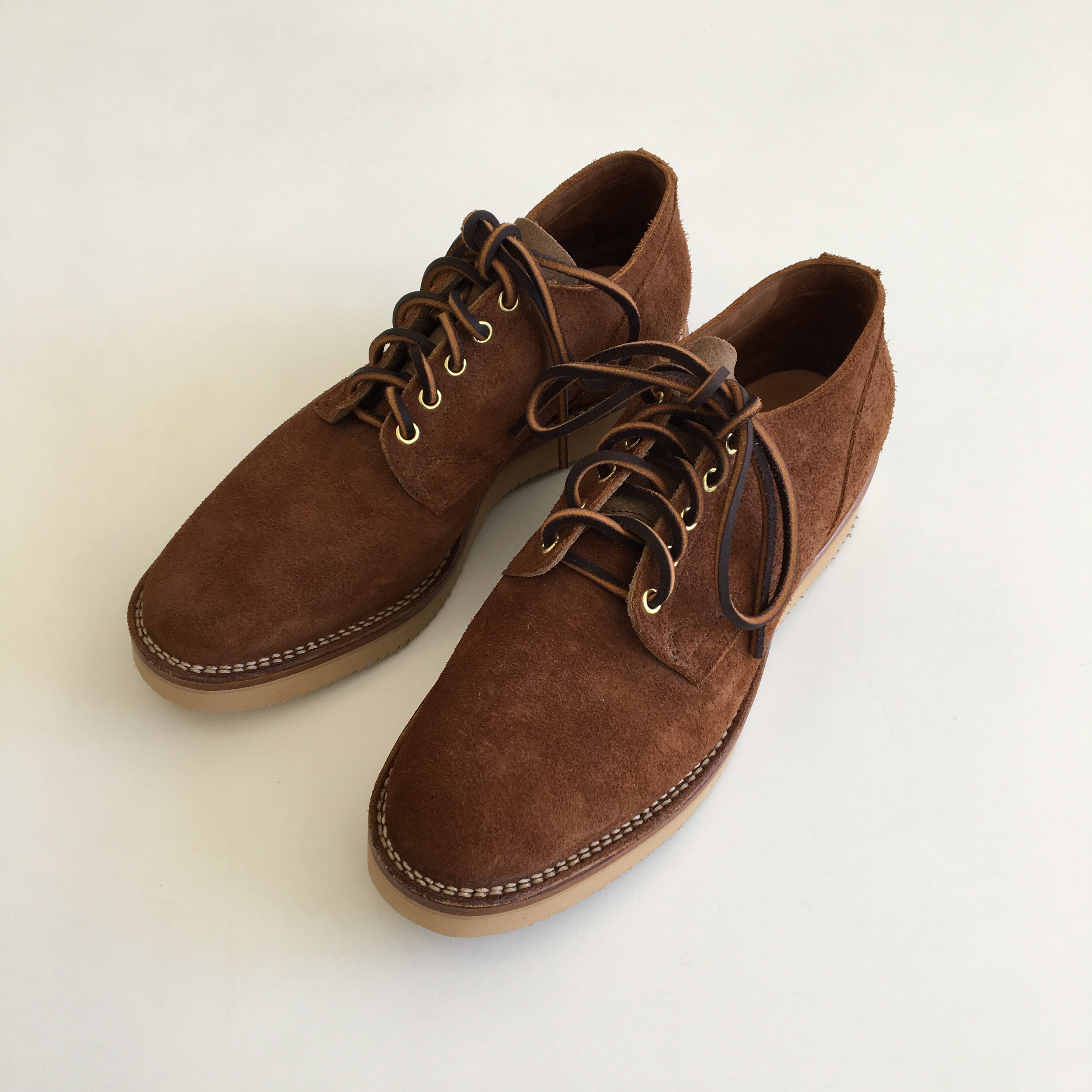 VIBERG 145 Oxford in Aged Bark Roughout 