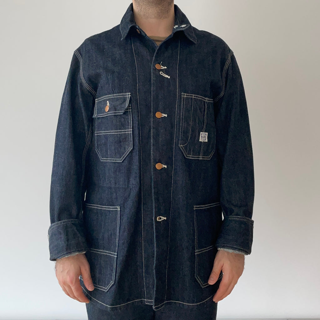 THE FLAT HEAD Denim Western Shirt Indigo Used From Japan