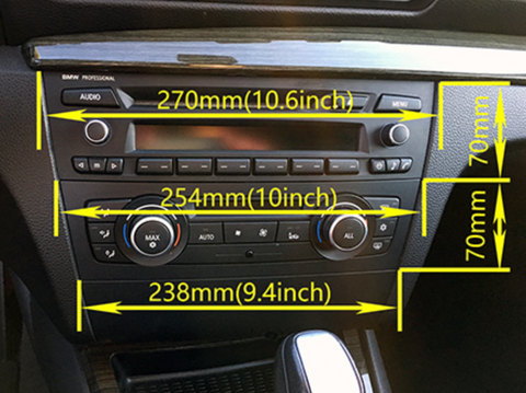 Pantalla Radio 7´ Android 10 para BMW modelo Serie 1 E81 E82 E87 E88.