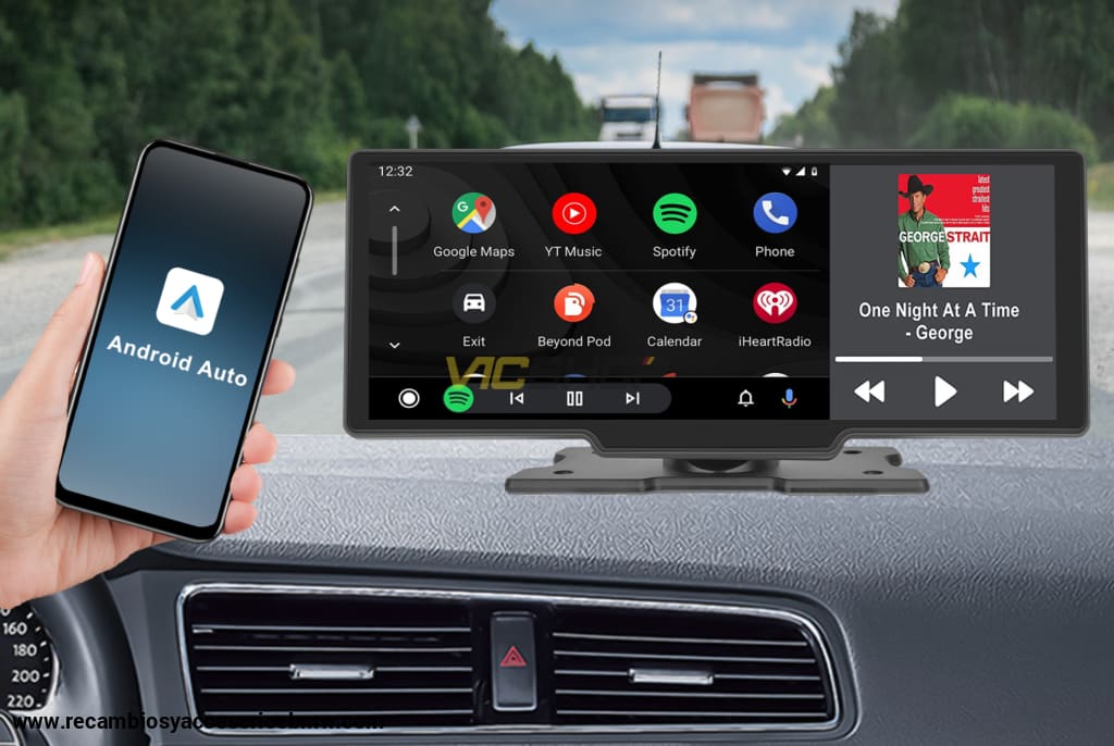 Pantalla radio salpicadero, Android Auto CarPlay, universal cámara