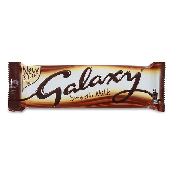 Galaxy Twin Caramel Chocolate Bar - 48g - Pack of 12 (48g x 12 Bars)