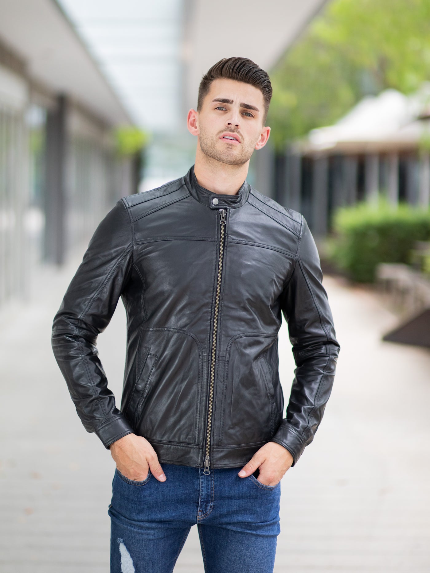 Callum Black Leather Jacket – Sculpt Leather Jackets