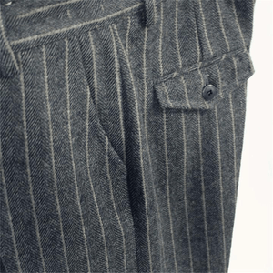 grey striped trousers mens