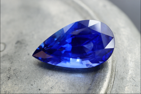 15.31-carat, unheated Ceylon blue sapphire